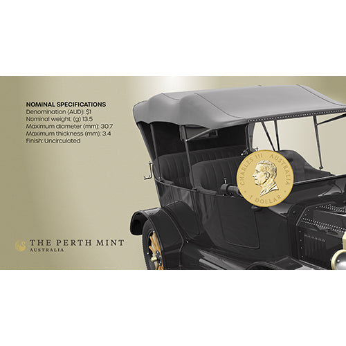 2026 $1 100 Years of Ford Australia - Model T 1925 Coin & Stamp Cover PNC 