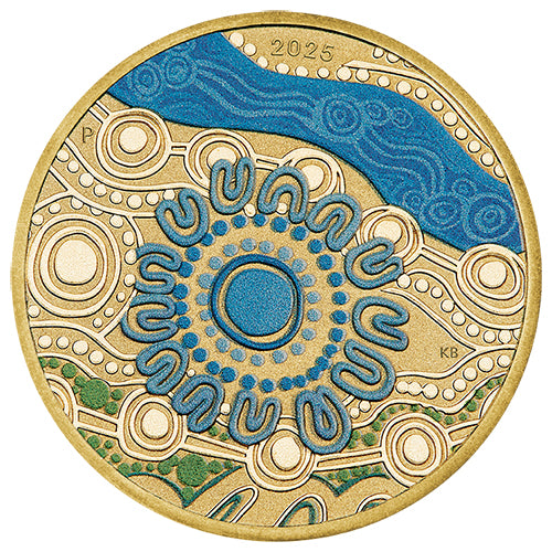 2025 $1 Ngana Nyitting Blue River Coin & Stamp Cover PNC