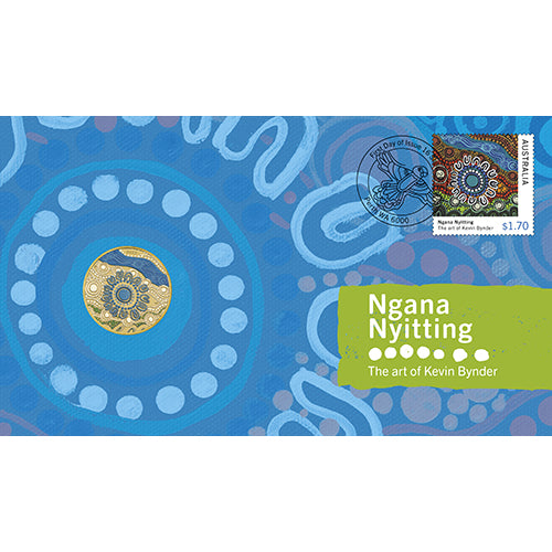2025 $1 Ngana Nyitting Blue River Coin & Stamp Cover PNC