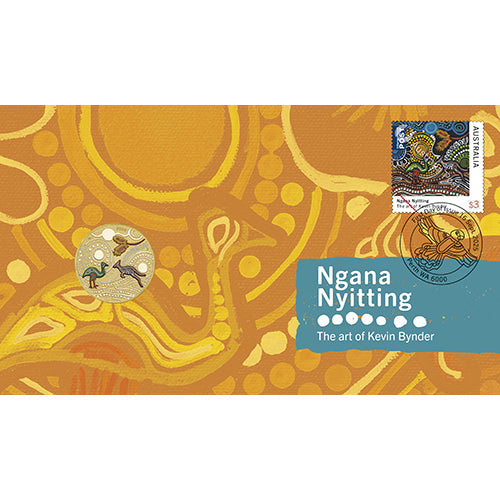 2025 $1 Ngana Nyitting Green Emu Coin & Stamp Cover PNC