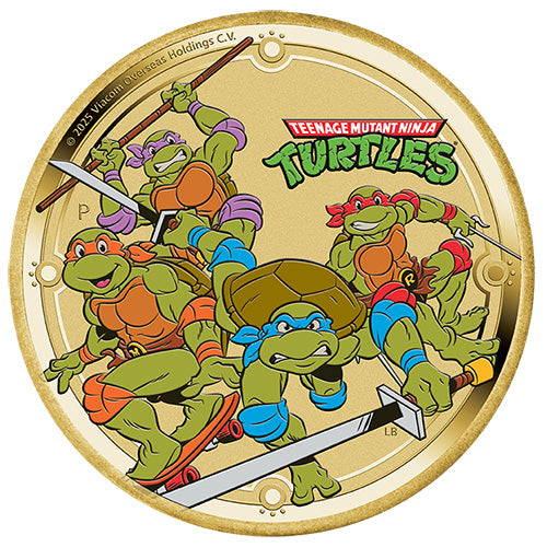 2025 $1 Teenage Mutant Ninja Turtles Collector Coin in Card 