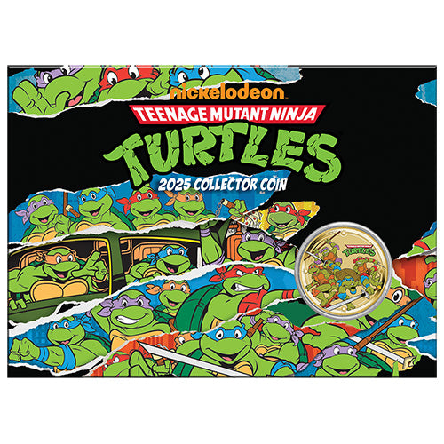 2025 $1 Teenage Mutant Ninja Turtles Collector Coin in Card 