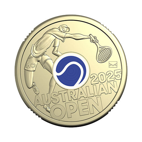 2025 $2 Men's Australian Open $2 Privy Mark Coin in Folder - Sealed