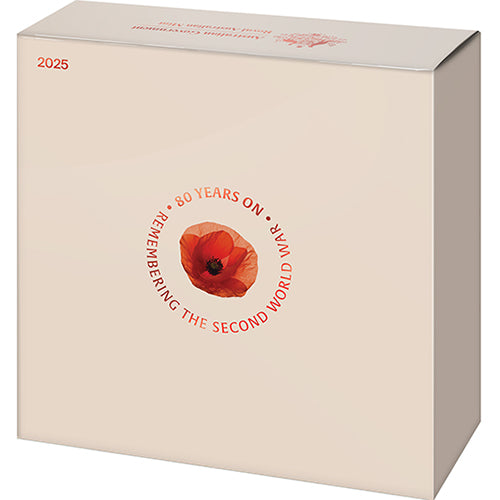 2025 $2 80 Years On : Remembering the Second World War C Mintmark Coloured Fine Silver Proof Coin