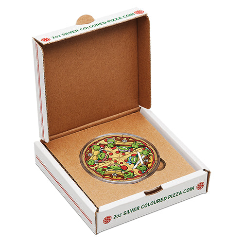 2025 $2 Teenage Mutant Ninja Turtles 2oz Silver Coloured Pizza Coin 