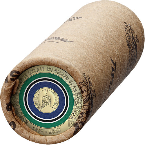 2025 $2 30th Anniversary of the Torres Strait Islander Flag Premium Roll Coloured Circulating Coin