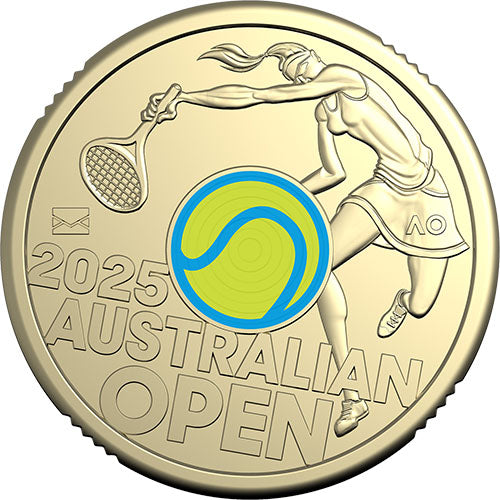 2025 $2 Women's Australian Open $2 Privy Mark Coin in Folder - Sealed 