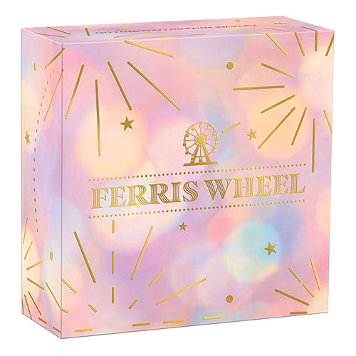 2025 $2 Ferris Wheel 2oz Silver Antiqued Coloured Coin