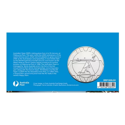 2025 Australian Open Medallion & Stamp Cover PNC