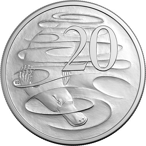 2026 20c King Charles III Effigy - Non-Premium Roll Heads/Heads or Tails/Tails RAM Roll Circulating Coin Cu/Ni Coin