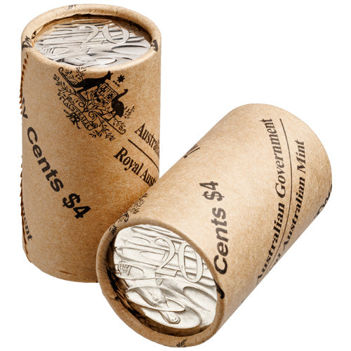 2026 20c King Charles III Effigy - Non-Premium Roll Heads/Heads or Tails/Tails RAM Roll Circulating Coin Cu/Ni