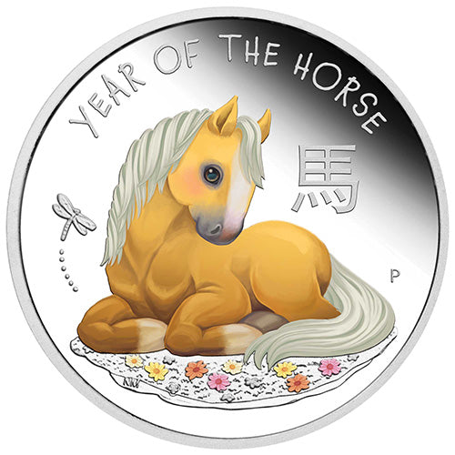 2026 50c Baby Horse 1/2oz Silver Proof Coloured Coin