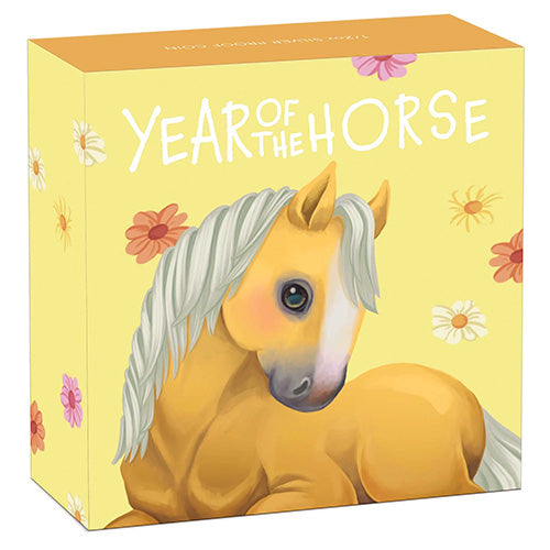 2026 50c Baby Horse 1/2oz Silver Proof Coloured Coin