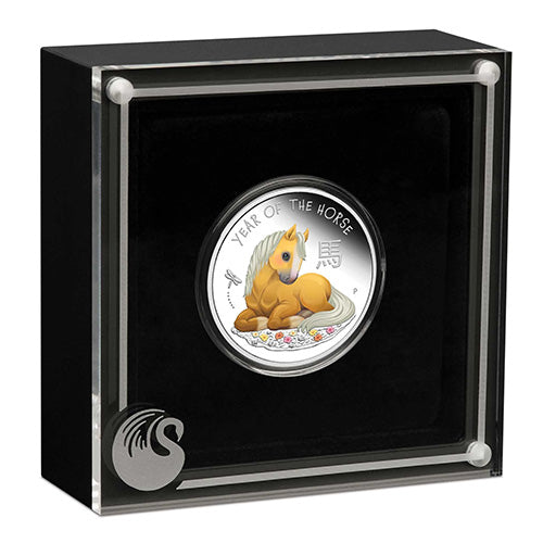 2026 50c Baby Horse 1/2oz Silver Proof Coloured Coin