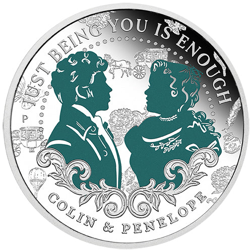 2026 50c Bridgerton - Colin & Penelope 1/2oz Silver Proof Coloured Coin