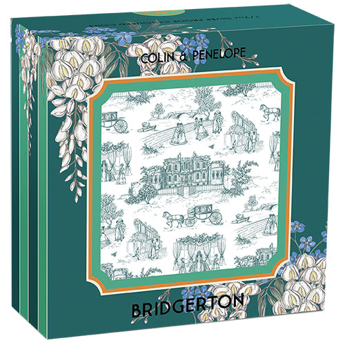 2026 50c Bridgerton - Colin & Penelope 1/2oz Silver Proof Coloured Coin Shipper