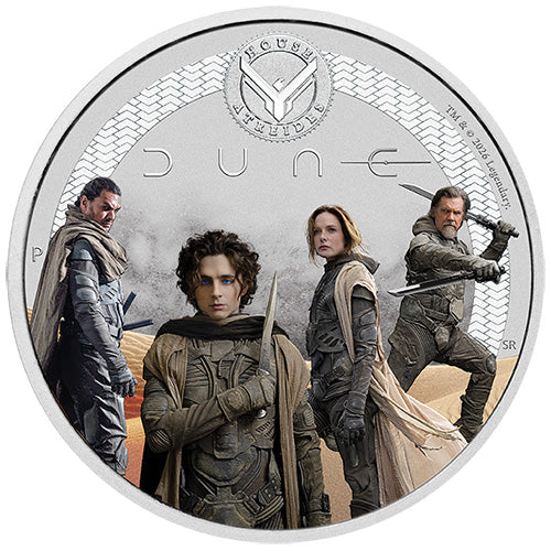 2026 50c Dune - House Atreides 1/2oz Silver Coloured Coin