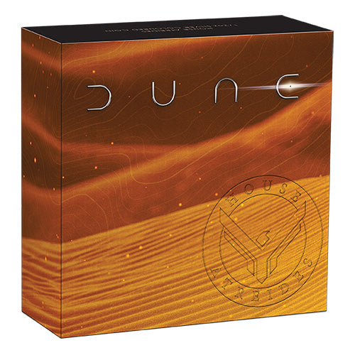 2026 50c Dune - House Atreides 1/2oz Silver Coloured Coin Shipper