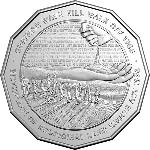 2026 50c Wave Hill Walk Off 60th & Aboriginal Land Rights 50th Uncirculated Coin