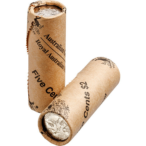 2026 5c King Charles III Effigy - Non-Premium Roll Heads/Heads or Tails/Tails RAM Roll Circulating Coin Cu/Ni 