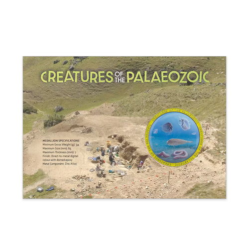 2026 Creatures of the Palaeozoic Medallion & Stamp Cover Insert Back