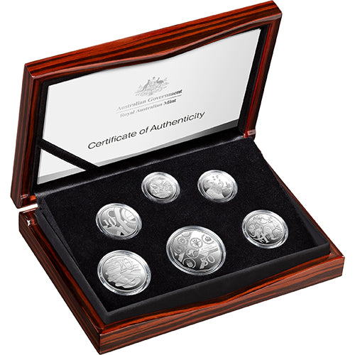 2026 60th Anniversary of Decimal Currency Fine Silver Proof Year Set Coins in Case