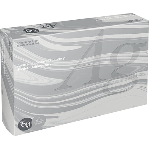 2026 60th Anniversary of Decimal Currency Fine Silver Proof Year Set Shipper
