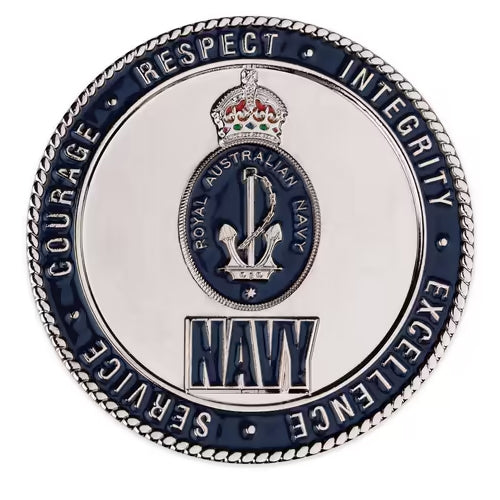 2026 Royal Australian Navy 125 Years of Strength at Sea Medallion & Stamp Cover PNC Medallion Front