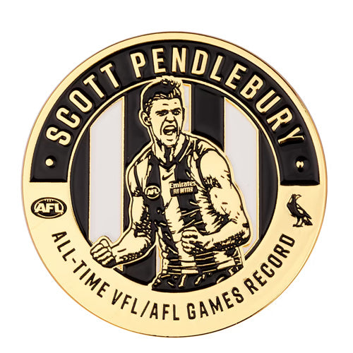 2026 Scott Pendlebury Record Breaker Medallion & Stamp Cover PNC Medallion