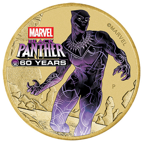 2026 $1 Black Panther 60 Years Coin and Stamp Cover PNC Coin