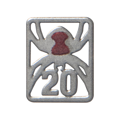 2026 $1 Deadly & Dangerous Series - Redback Spider 20th Anniversary Privymark1oz Silver Proof Coloured Coin Spider Privy Mark