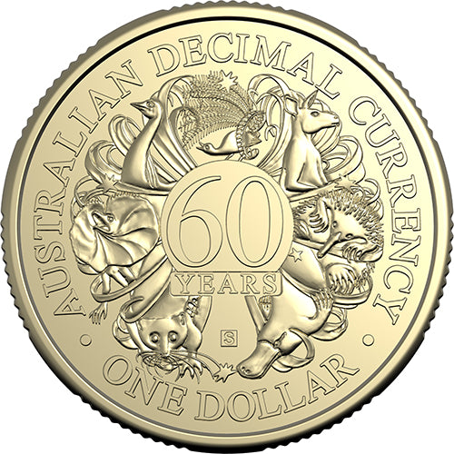 2026 $1 60th Anniversary of Decimal Currency Al/Br Mintmark & Privy Mark Uncirculated 4- Coin Set