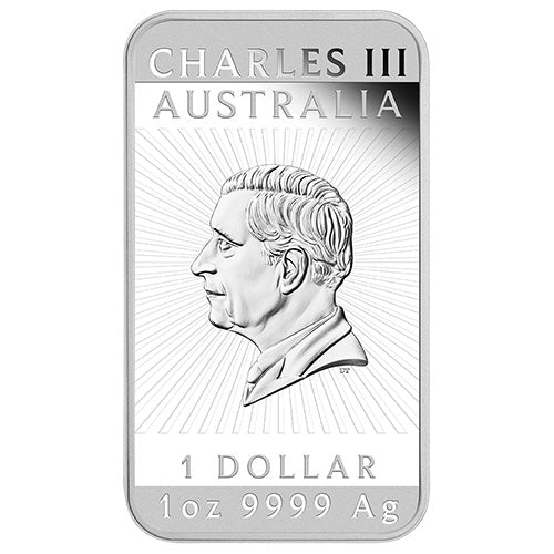 2026 $1 Dragon 1oz Silver Proof Rectangle Coin Obverse