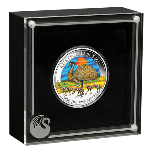 2026 $1 Australian Emu 1oz Silver Coloured Coin