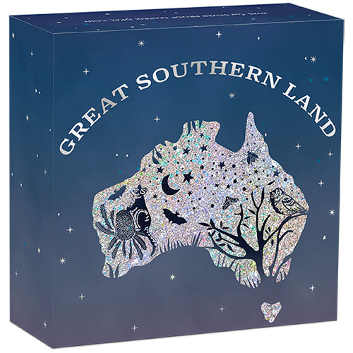 2026 $1 Great Southern Land 1oz Silver Proof Nocturnal Matrix Opal Coin Shipper