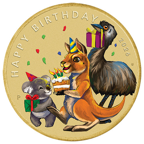 2026 $1 Happy Birthday Coin & Stamp Cover PNC