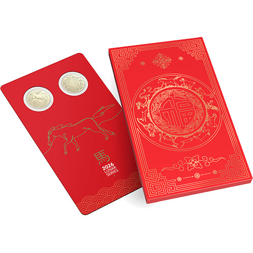 2026 $1 Year of the Horse Two-Coin Uncirculated Set
