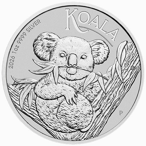 2026 $1 Australian Koala 1oz Silver Bullion Coin in Capsule