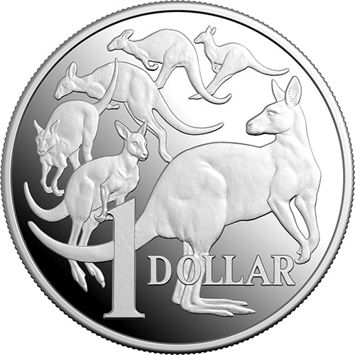 2026 $1 Kangaroo Series - Mob of Six Roos 1oz Fine Silver Proof Coin 