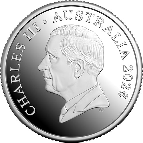 2026 $1 Kangaroo Series - Mob of Six Roos 1oz Fine Silver Proof Coin  Obverse