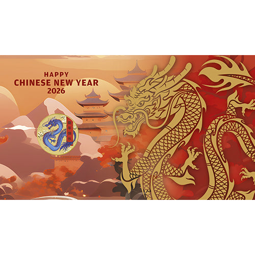 2026 $1 Lunar New Year Coin & Stamp Cover PNC