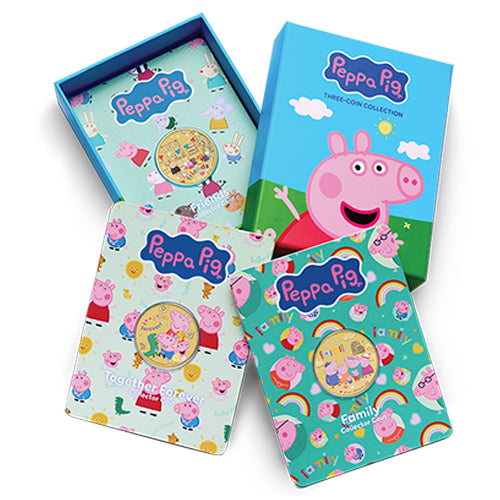2026 $1 Peppa Pig - Friends Three Coin Set - Collector Coins in Cards