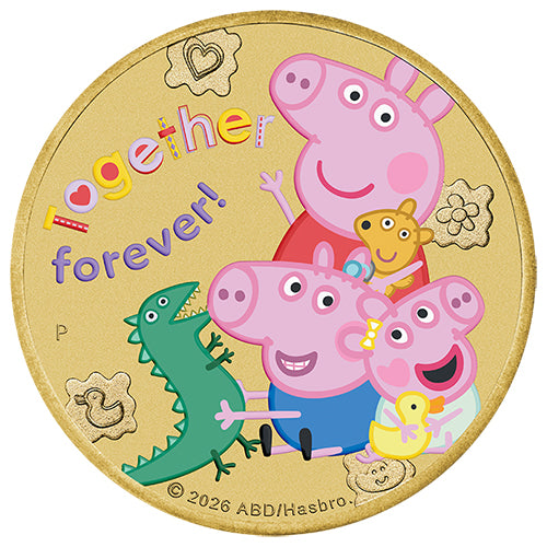 2026 $1 Peppa Pig - Together Forever Coin 