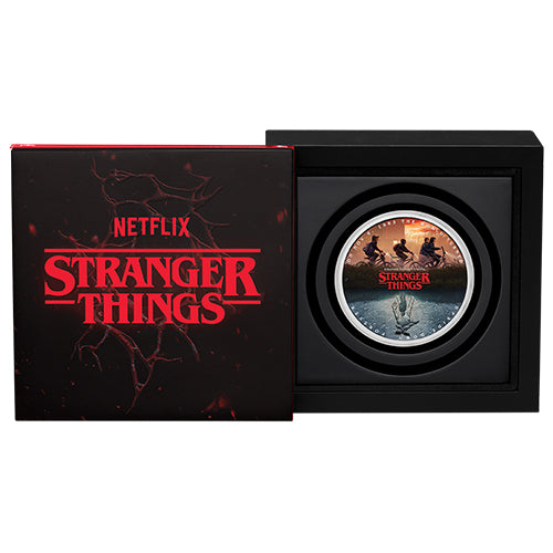 2026 $1 Stranger Things - The Upside Down 1oz Silver Coloured Coin