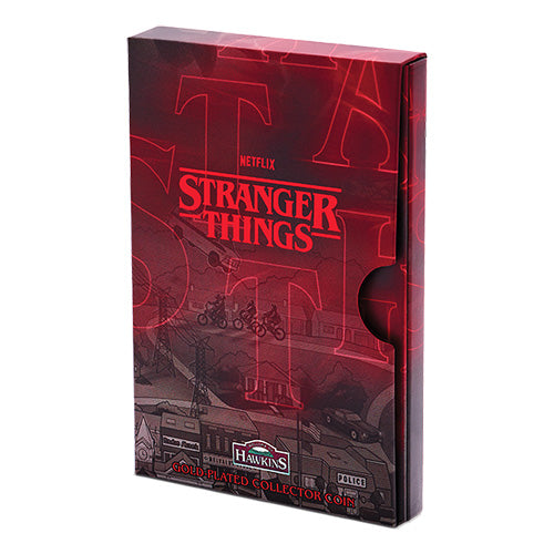 2026 $1 Stranger Things - Hawkins Gold Plated Collectors Coin in Folder Closed