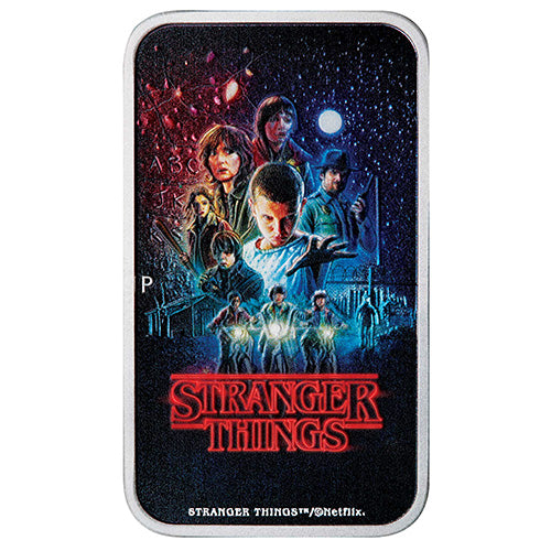 2026 $1 Stranger Things - Season 1 - 1oz Silver Coloured Rectangle Coin