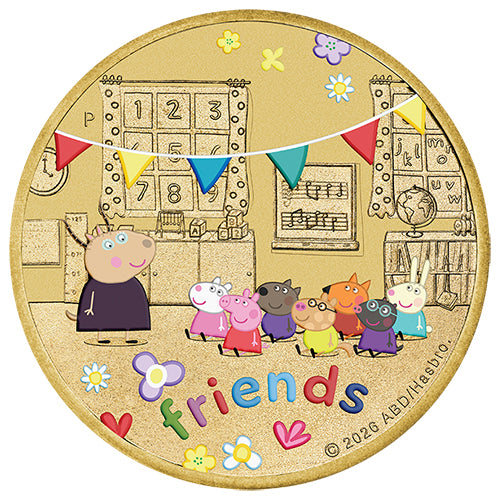 2026 $1 Peppa Pig - Friends Three Coin Set - Friends Coin