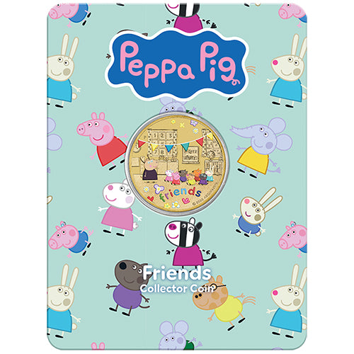 2026 $1 Peppa Pig - Friends Three Coin Set - Friends Coin in Card Front