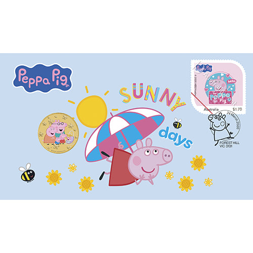 2026 $1 Peppa Pig Coin & Stamp Cover PNC (PM)