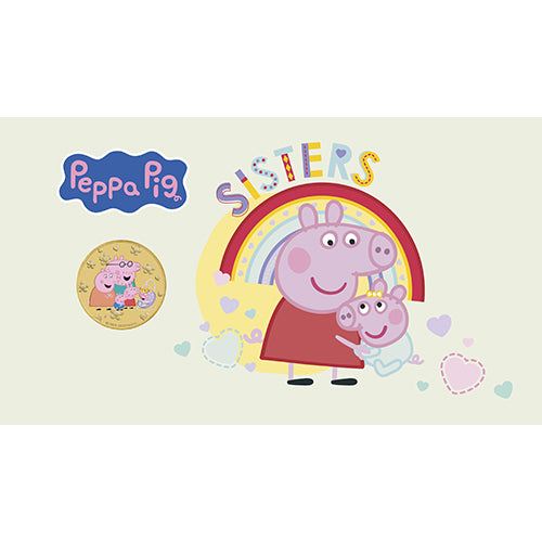 2026 $1 Peppa Pig Coin & Stamp Cover PNC (PM) Insert Front